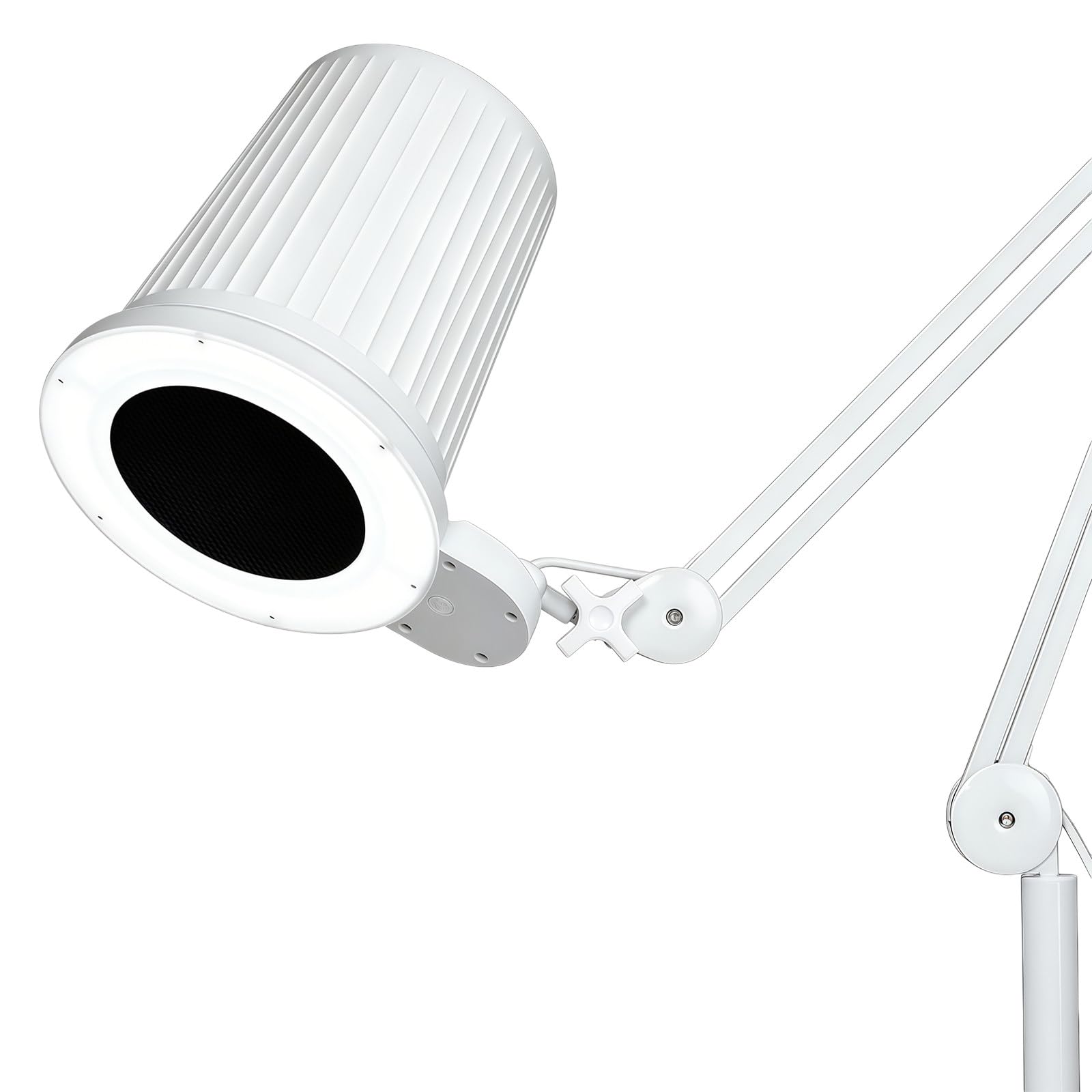 Professional Nail Dust Collector with Dimmable LED & 1 Replaceable Filter, Quiet Dust Collector Nail Tech, Adjustable Suction 360° Flexible Operations for Pedicure & Nail Salon DesktopMount