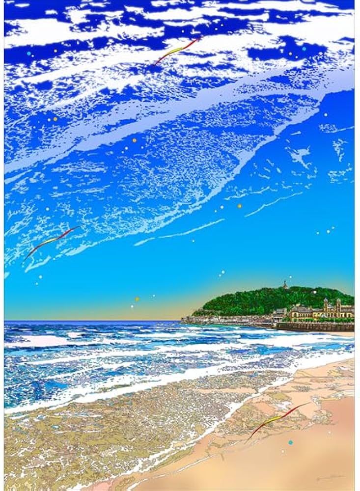 Amazon.co.jp: 鈴木英人 版画「ラ・コンチャビーチの波雲」2025年