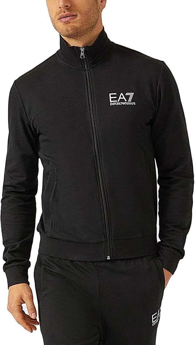 EA Tuta EA7 Emporio Armani 7 6ZPV64 Uomo Giacca+Pantaloni Felpa Zip Nero  Cotone - Taglia XL : Amazon.it: Abbigliamento