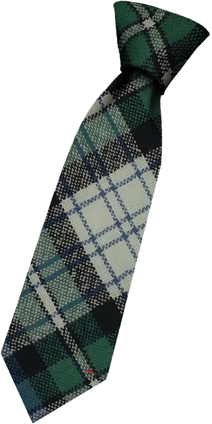 I LUV LTD Boys All Wool Tie Woven And Made in Scotland in MacKenzie Dress Ancient Tartan