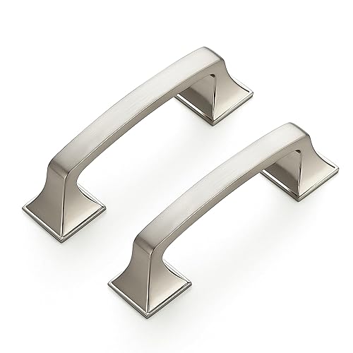 Ravinte 30 Pack Solid 3" Square Foot Arch Pulls Kitchen