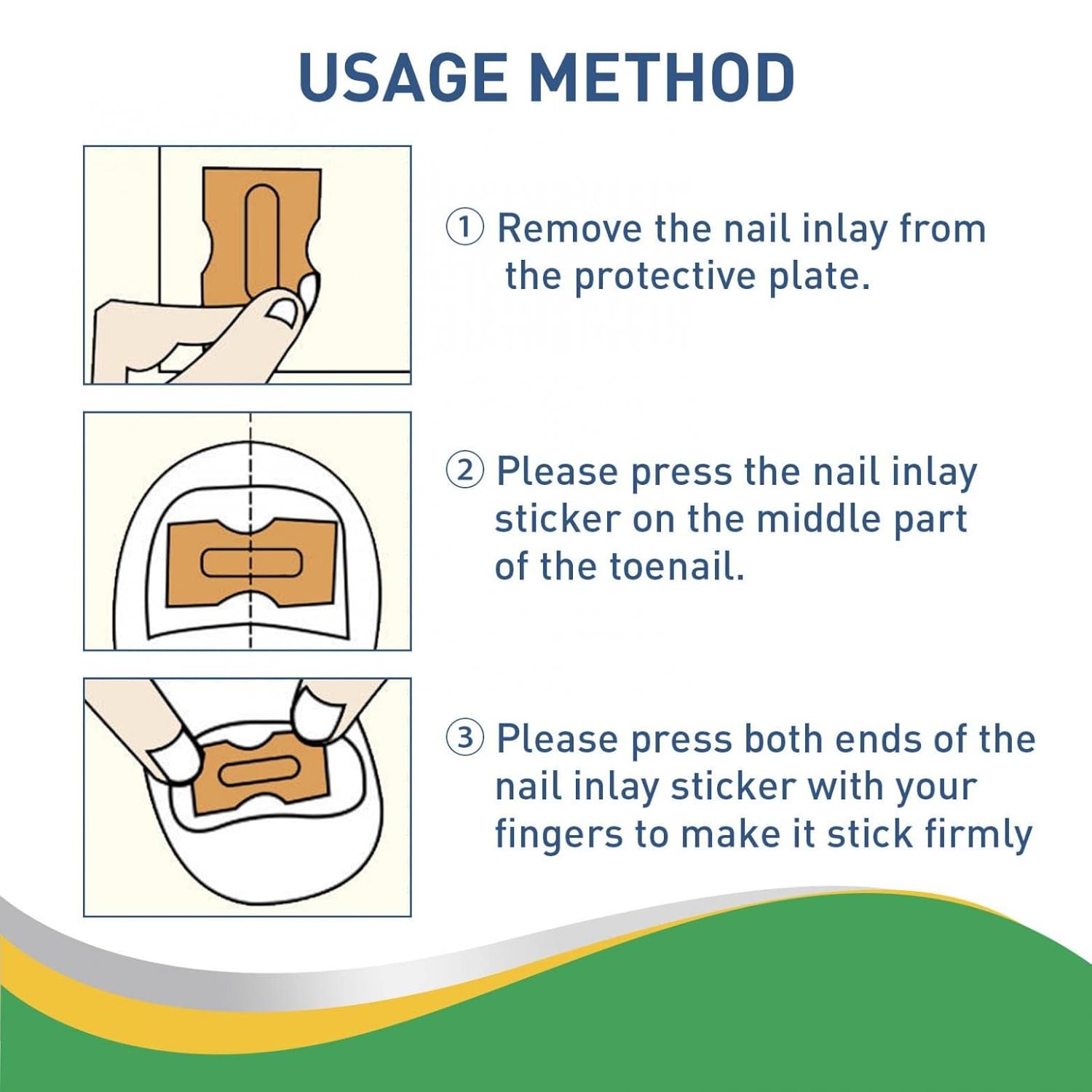 50PCS Toenail Corrector Stickers, Glue-Free Ingrown Toenail Corrector Strips, Ingrown Toenail Correction Stickers, Painless Toenail Corrector Treatment, Professional Toenail Tool : Beauty & Personal Care