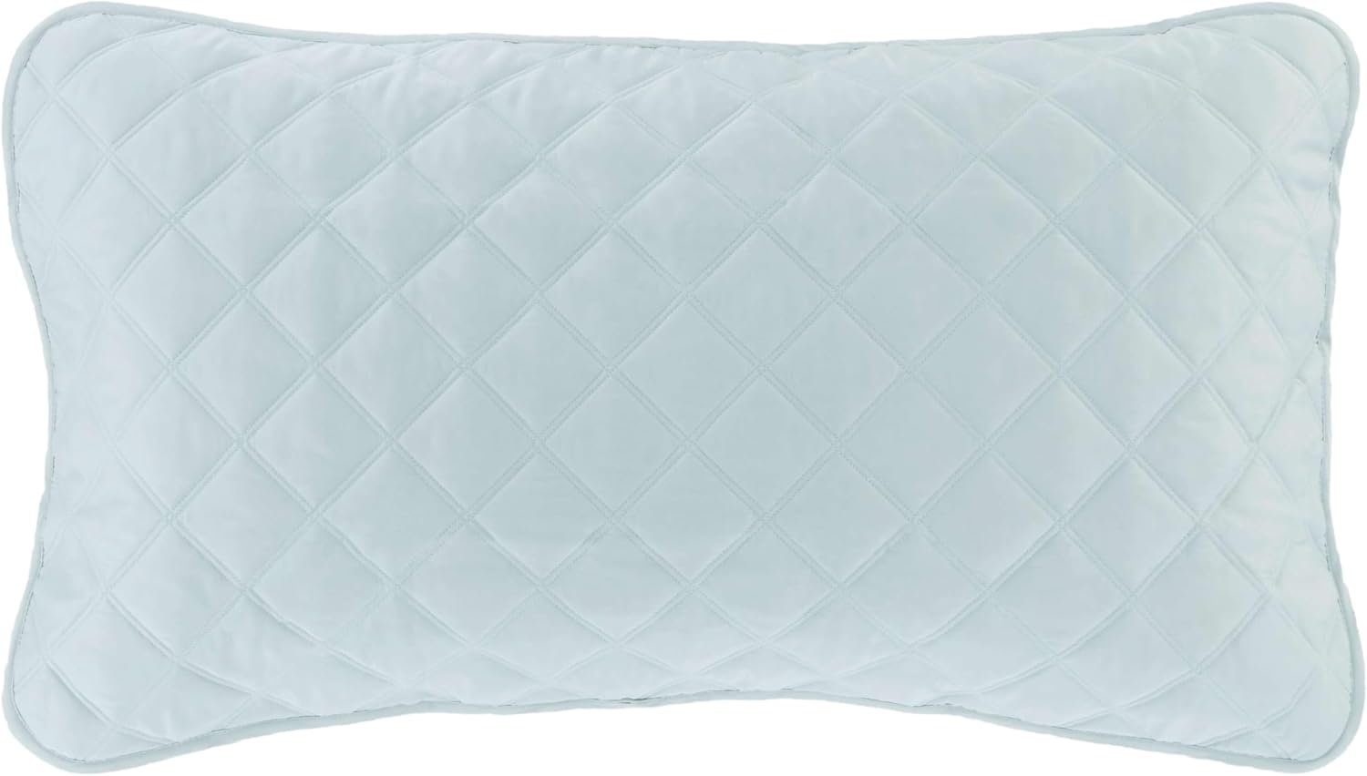 Pine Cone Hill Quilted Silken Solid Robin's Egg Blue Sham, Standard Size, Blue Solid Pattern