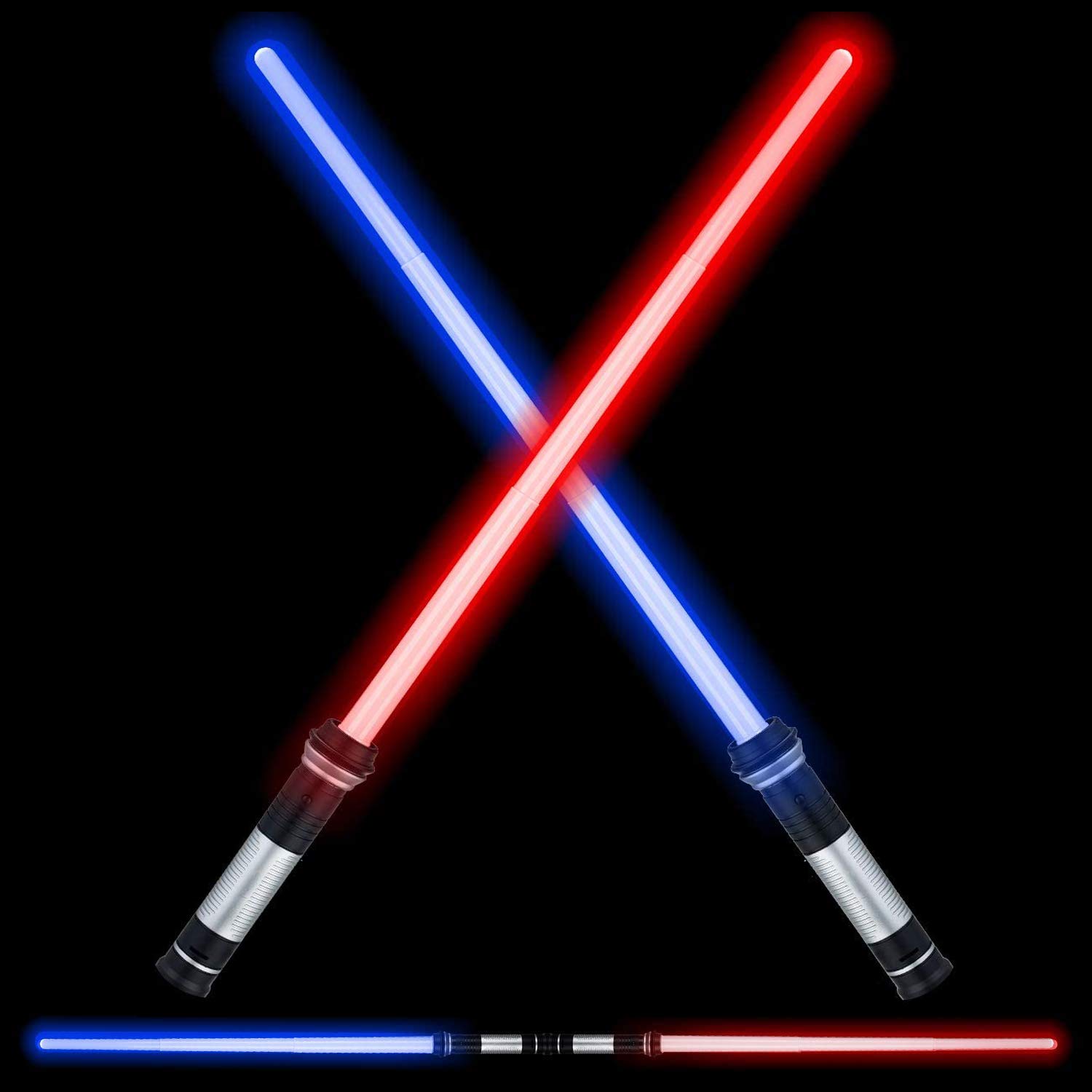 Buy LED Light Saber Glow 2in1 FX Double Bladed Dual Sabers Light