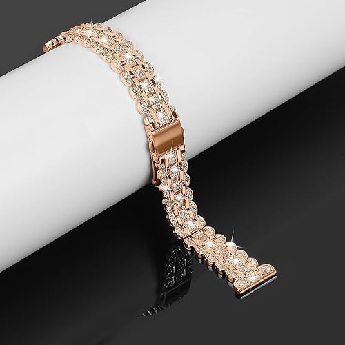 Miniatura 5 de Bling Band+ Funda compatible con Galaxy Watch 65 de 1.575 pulgadas1.732 pulgadas, correa elegante de repuesto para mujer y funda para Samsung Watch