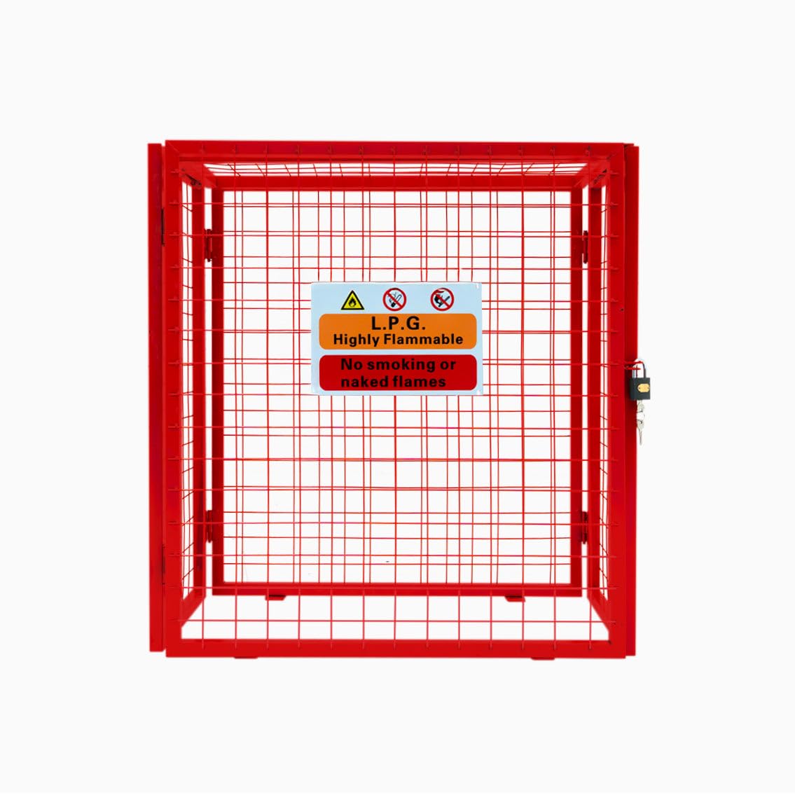 Monstershop Unisex Red Gas Bottle Collapsible Mesh Cage - 90Cm X 80Cm X 43Cm
