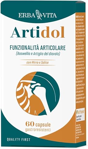 ERBA VITA Artidol 60 Capsule integratore alimentare a base di Boswellia e Artiglio del Diavolo, per un'azione mirata...