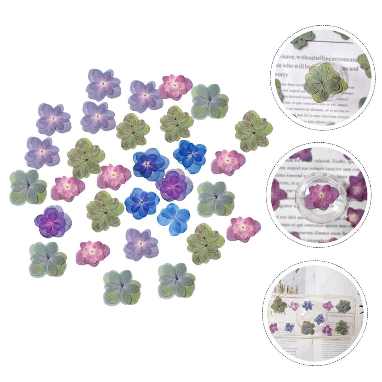 MAGICLULU 2 Ensembles Fleurs Séchées pour La Résine Mariage Décor Bouquet De Fleurs Séchées Pressé Sec Petites Fleurs pour La Résine 30 Pièces * 2