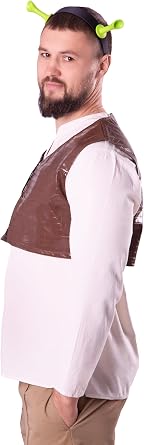 ComfyCamper Mens Renaissance Vest - Adult Leather Halloween Costume