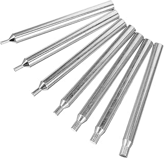 DECHOUS 宝石研磨ツール 7個 八角研磨棒セット 金属製 ジュエリーアクセサリーの傷取り 表面仕上げ用 ハンドツール