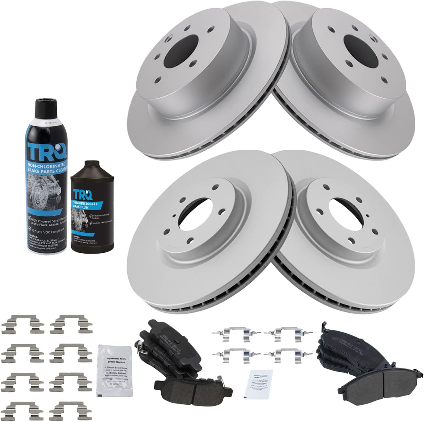 TRQ Brake Pad & Rotor Kit for multiple models