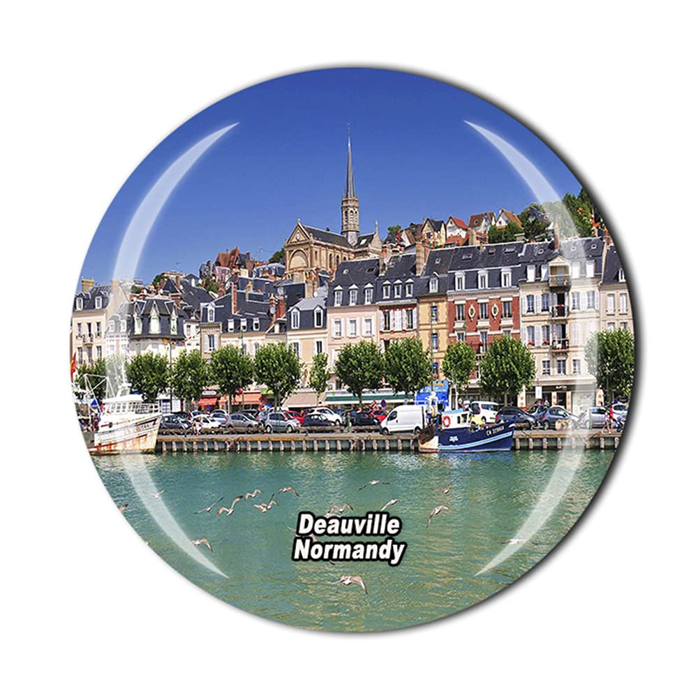 Timefly France Deauville Normandy Fridge Magnet Crystal Tourist Souvenir Gift Collection Refrigerator Magnetic Sticker