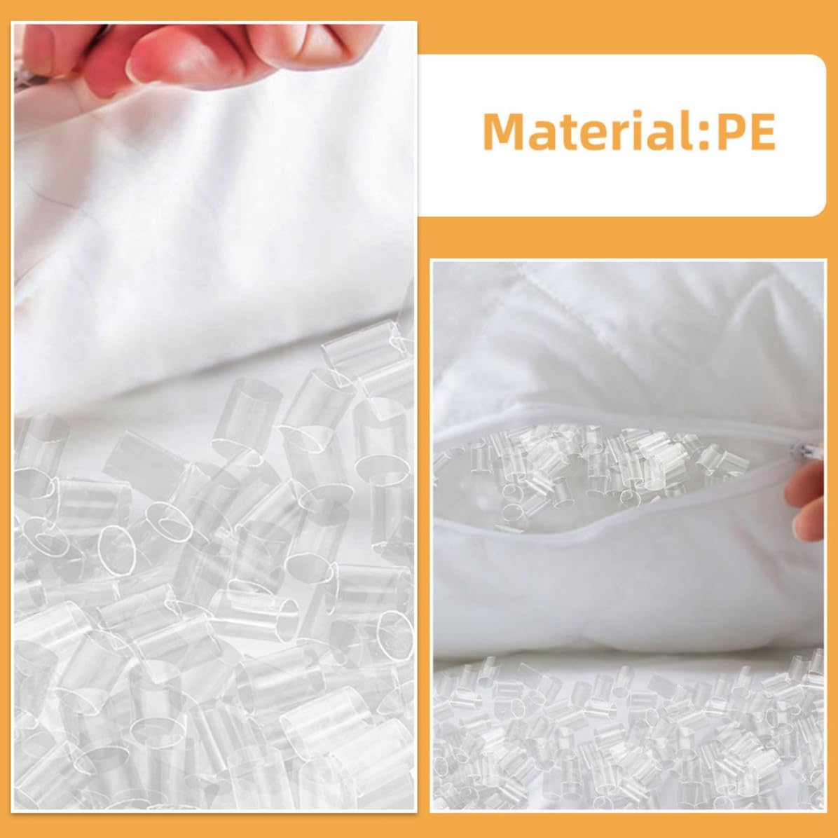 PE Pillow Stuffing Tube, 500g Flexible Insert for Pillows