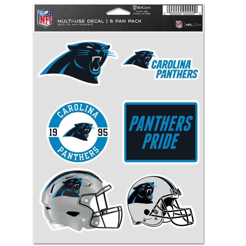 Stickers NFL Carolina Panthers 19x14cm | Décorez votre voiture et ordinateur avec WinCraft