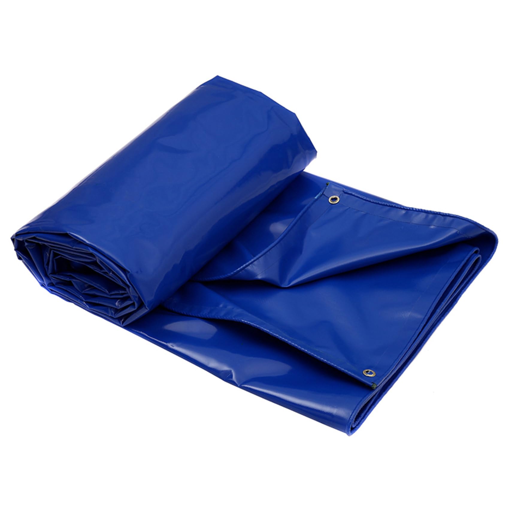 Outdoor Thicken Canvas Tarps,Tarps Heavy Duty Waterproof with Reinforced Grommets and Scratch Resistant Edges Large Durable Tarp for Car Garden Home Blue 2x4m
