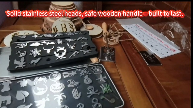 Kit de 104 branders de 1 pulgada para madera y cuero miniatura 7