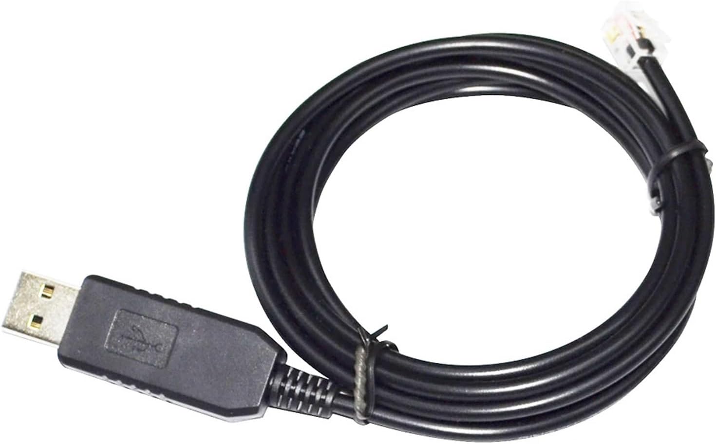 USB to RJ9 4P4C Adapter RS485 Converter Serial Communication Cable for PLC Control to PC Host(5m)