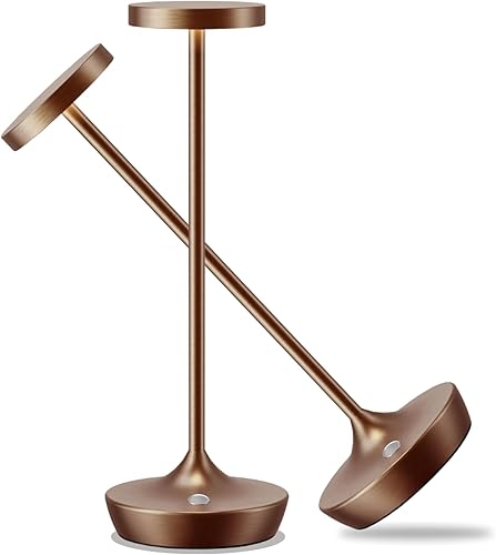 Miniatura 19 de Lámpara de mesa inalámbrica recargable - Luz de mesa LED operada por batería de 6000mAh - Lámpara de mesa portátil táctil regulable impermeable para