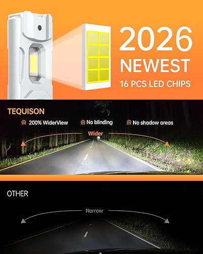 Miniatura 2 de Bombillas 9005HB3, 50000 lm ultra brillantes 6500 K blanco frío con ventilador de enfriamiento de 14000 RPM, listo para usar, luces antiniebla,