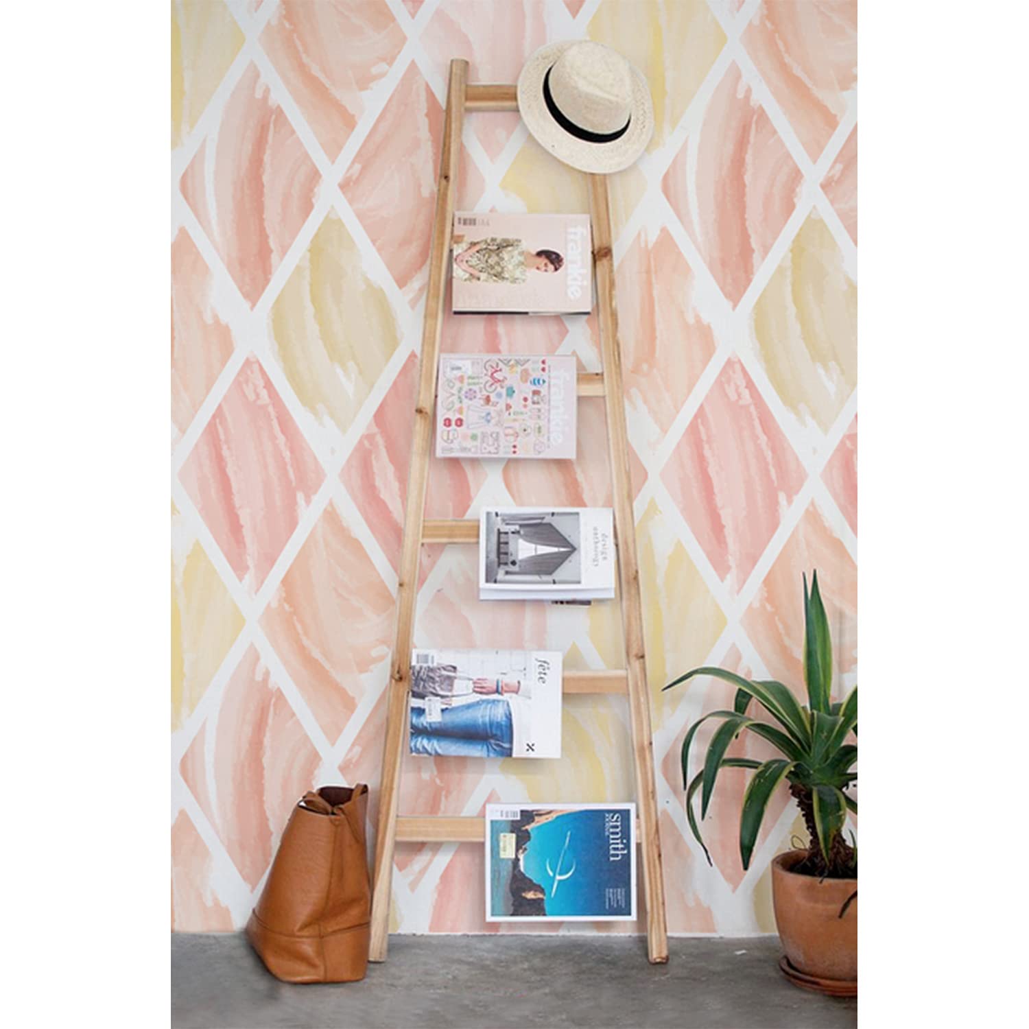 Papier Peint Auto-Adhésif Chambre et Meuble Coloray Rubis Scandinave 250x250 cm