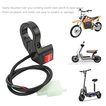 Aramox Handlebar Control Switch Fit for Electric Offroad Motorcycle Modification, 22mm 3 Speed Handlebar Control Switch