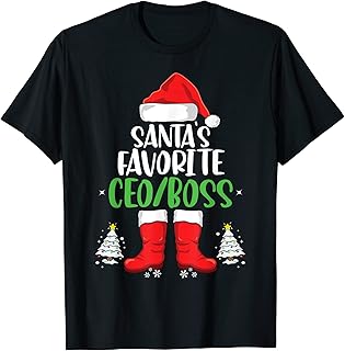 Santa's Favorite CEO Family Matching Christmas Party Boss T-Shirt