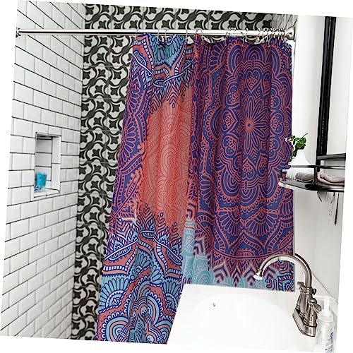 Cabilock 1 Peça Cortina De Chuveiro Cortina De Banheira Decoração Retrô Cortinas Mandala Cortina De