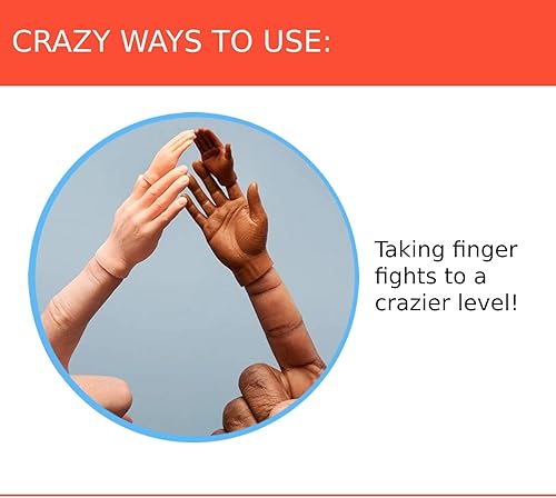 Miniatura 4 de 5 marionetas de dedo para manos de dedow 5 piezas de dedo manos para dedo  Marionetas de dedo de vinilo suave  Juguetes sarcásticos para una noche