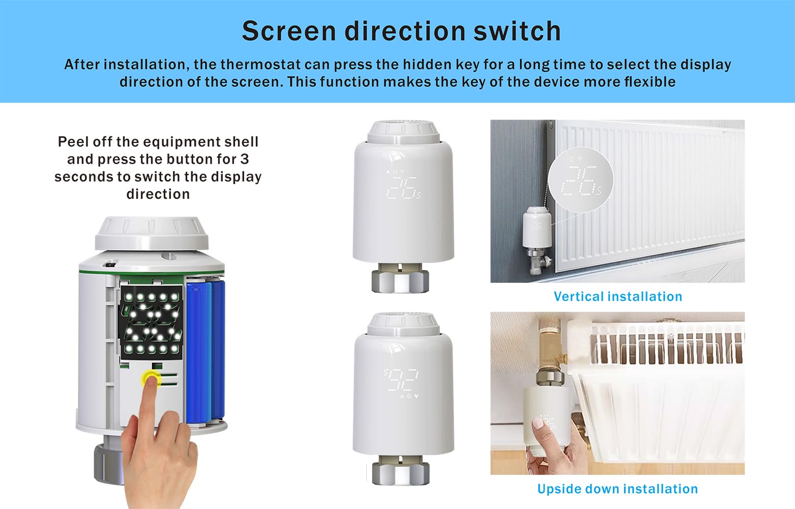 Zigbee Smart Thermostatic Radiator Valve, Supporta il controllo remoto tramite app smart life