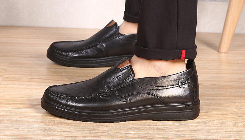 Mocassins Hommes Cuir Confort - Chaussures Bateau Décontractées Antidérapantes, Souples Et Légères Pour Conduite & Marche Quotidienne