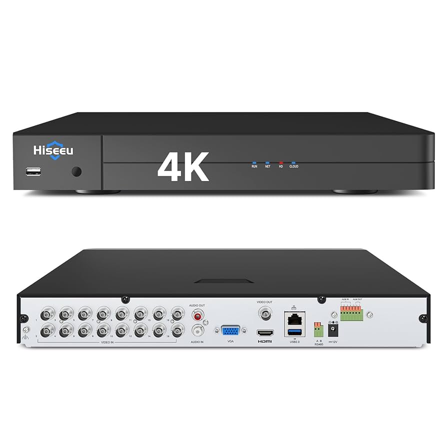 Amazon.com : Hiseeu 4K/8MP DVR 16 Channel Security 4K