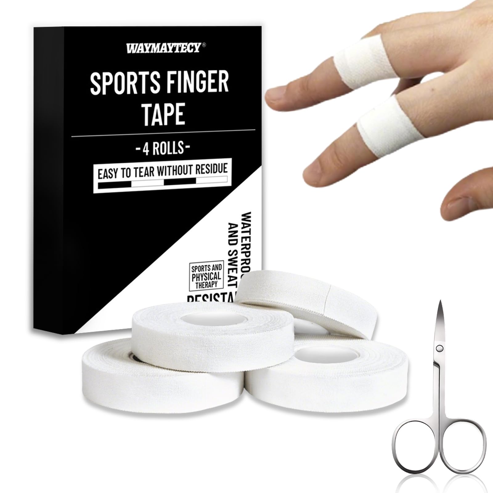 Tape Sportivo Con Adesivo Extra Forte, 3 Rotoli (Totale 30 M) Di Nastro