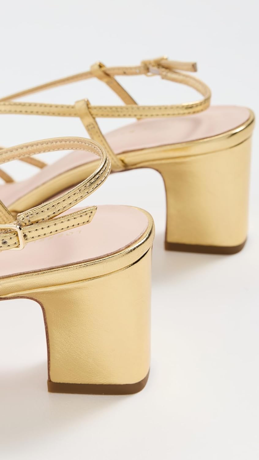 Loeffler Randall Women's Priscilla Lattice Slingback Mid Heel Sandals - Image 4