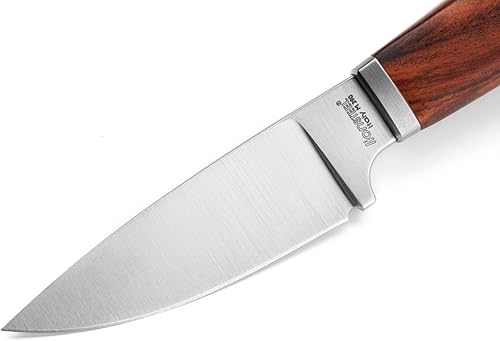 Miniatura 10 de LionSTEEL WILLY Cuchillo compacto EDC de hoja fija, construcción de mango sólido, protector de titanio, hoja de acero M390, fabricado en Italia