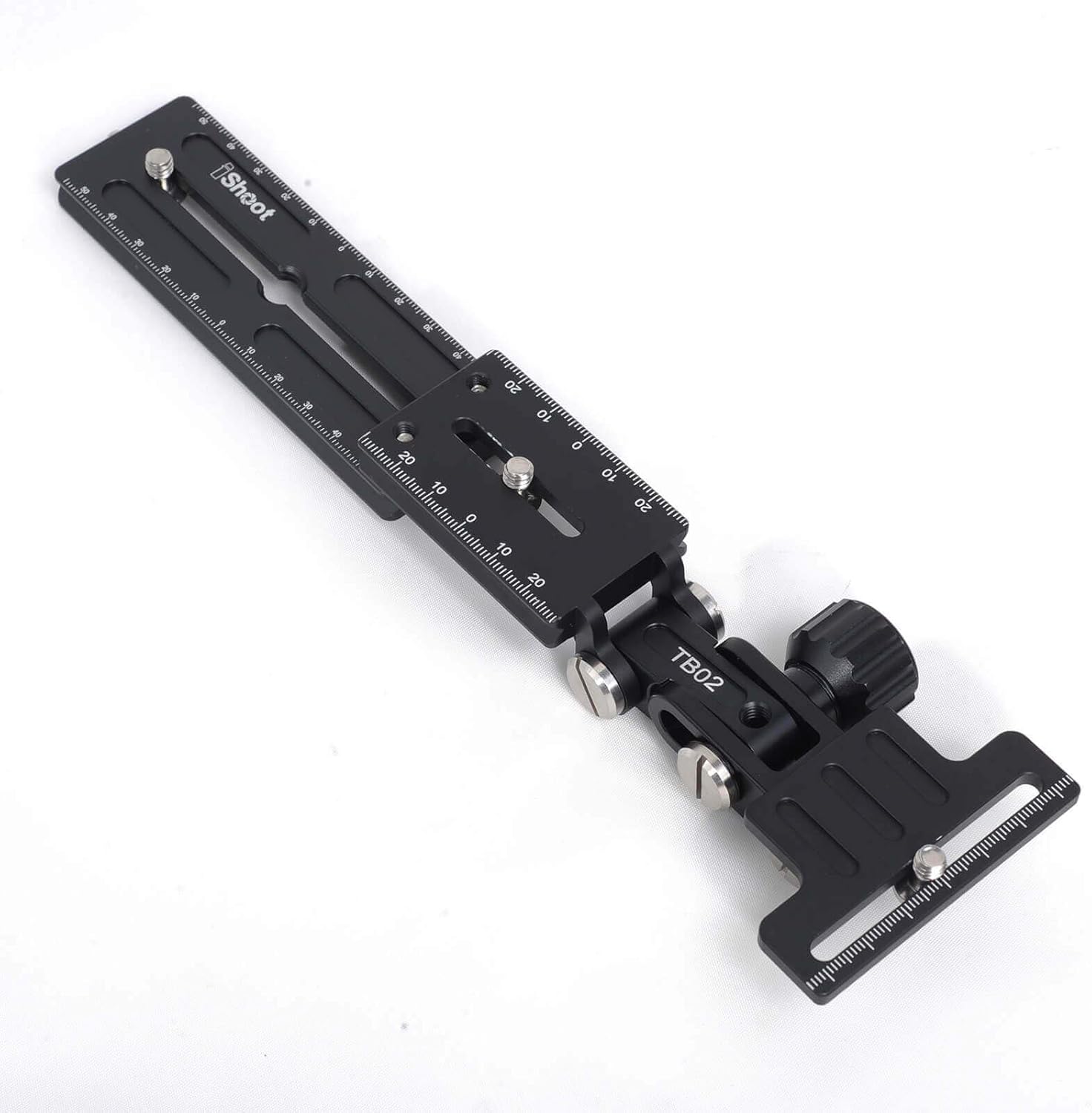 iShoot Retractable Telephoto Zoom Lens Bracket Holder with Quick Release Plate for Tripod Ball Head Tripod Mount Ring, Foldable Long-Focus Lens Support Stand Bayonet Protector for Canon Nikon