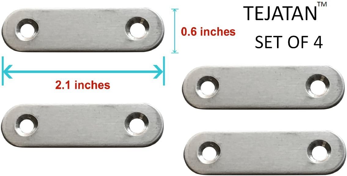 Set of 4 Steel Brace (Also Known as Straight Bracket