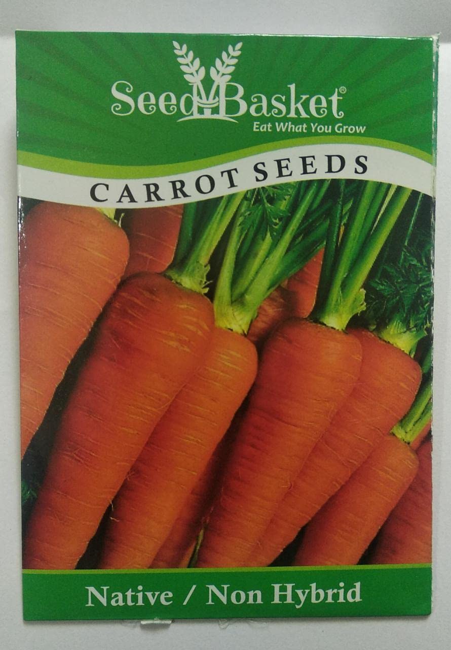 Seed Basket Native/Non-GMO CARROT Seeds for Home and Kitchen and Vegetable Gardening | 400 Seeds | Best in Germination | Free Growing Instruction Manual (B09YNSZKNZ) Amazon Price History, Amazon Price Tracker