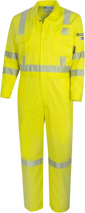 Oberon Company Mens High Visibility Safety Coveralls