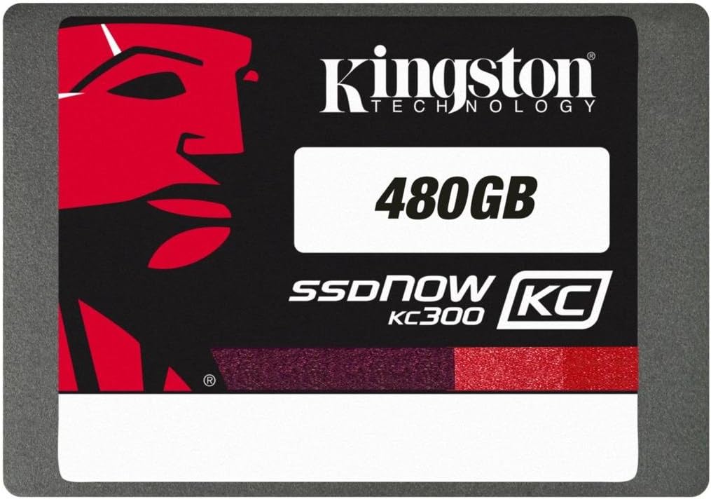 Kingston Digital 180 GB SSDNow KC300 SATA 3 2.5-Inch Solid State Drive with Adapter SKC300S37A/180G