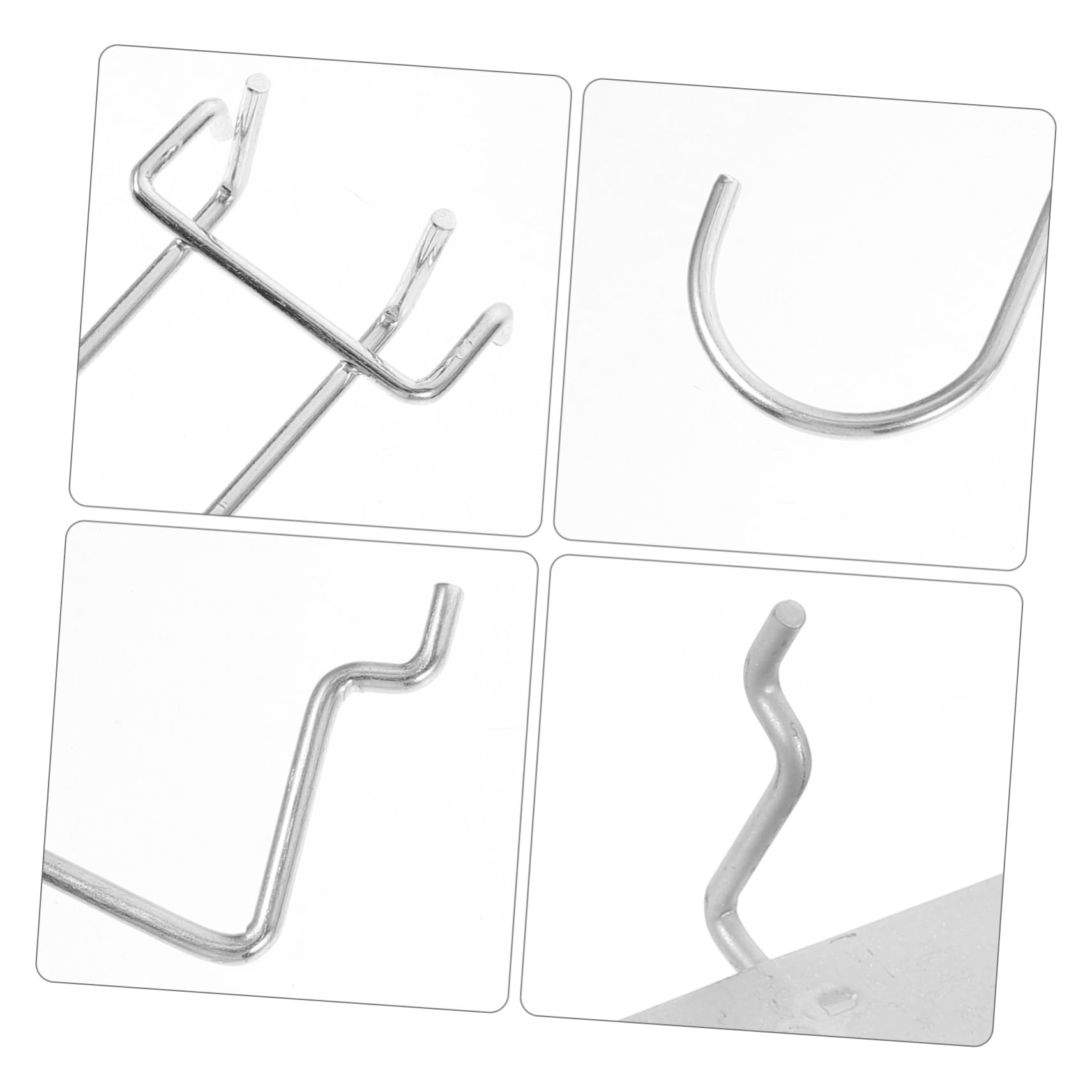 Set Ganci per Pannello Forato 140 Pezzi in Acciaio Inossidabile | Accessori Organizer per Garage e Officina, Assortimento Versatile per Sospensione Efficiente, Componenti in Gomma e Abs