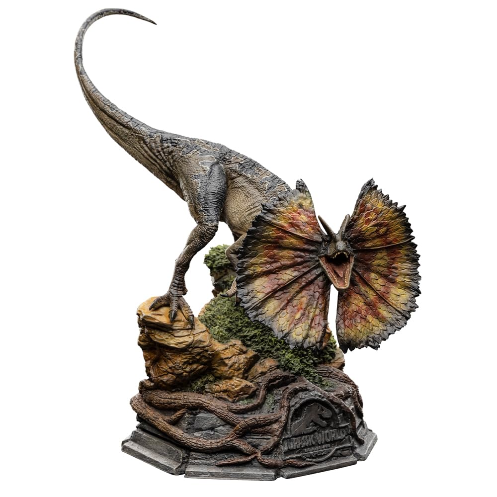Statuette Dilophosaurus 13 cm, sublimez votre décoration de bureau