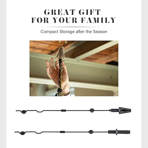 Miniatura 8 de Tree Nest Soporte Universal para la Parte Superior del Árbol de Navidad que se Adapta a Todos los Tipos de Bases para Árbol de Navidad Natural y