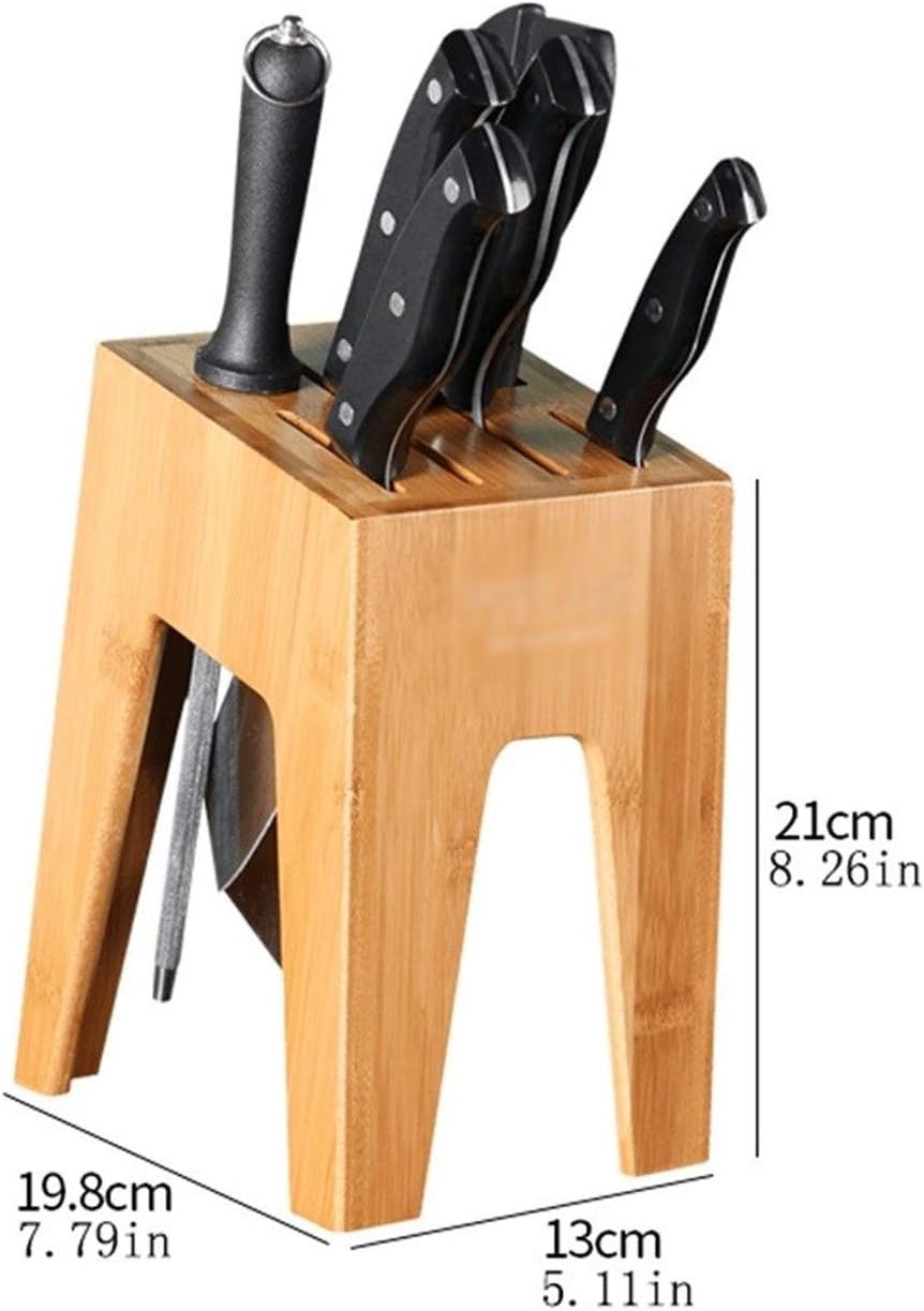 ユニバーサルナイフブロック ナイフなし竹ナイフブロック はさみスロットを備えたキッチンナイフホルダー収納オーガナイザー 空のナイフブロック Color B 包丁立て 色 B Www Qbusinessmagazine Com