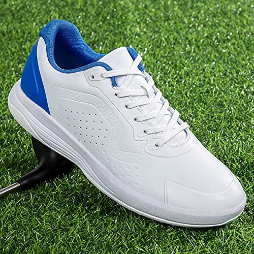 Stylish Men's Waterproof Microfiber Golf Shoes Spikeless Breathable Comfortable Golfing Sport Footwear Non Slip Outdoor Sneakers (Grey, Adult, Men, Numeric_5_Point_5, Numeric, Us_Footwear_Size_System, Medium) #TOP1