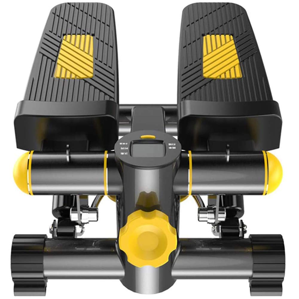Stepper con función de pantalla digital LCD, ejercicio de piernas, brazos, caderas (con cuerda elástica), ejercicio aeróbico, para deportes de interior, fitness, balanceo, capacidad de carga de 150 kg