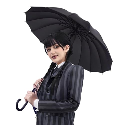 Miniatura 5 de Peluca trenzada negra con flequillo, peluca larga trenzada para cosplay, disfraz de Halloween, pelucas para mujeres