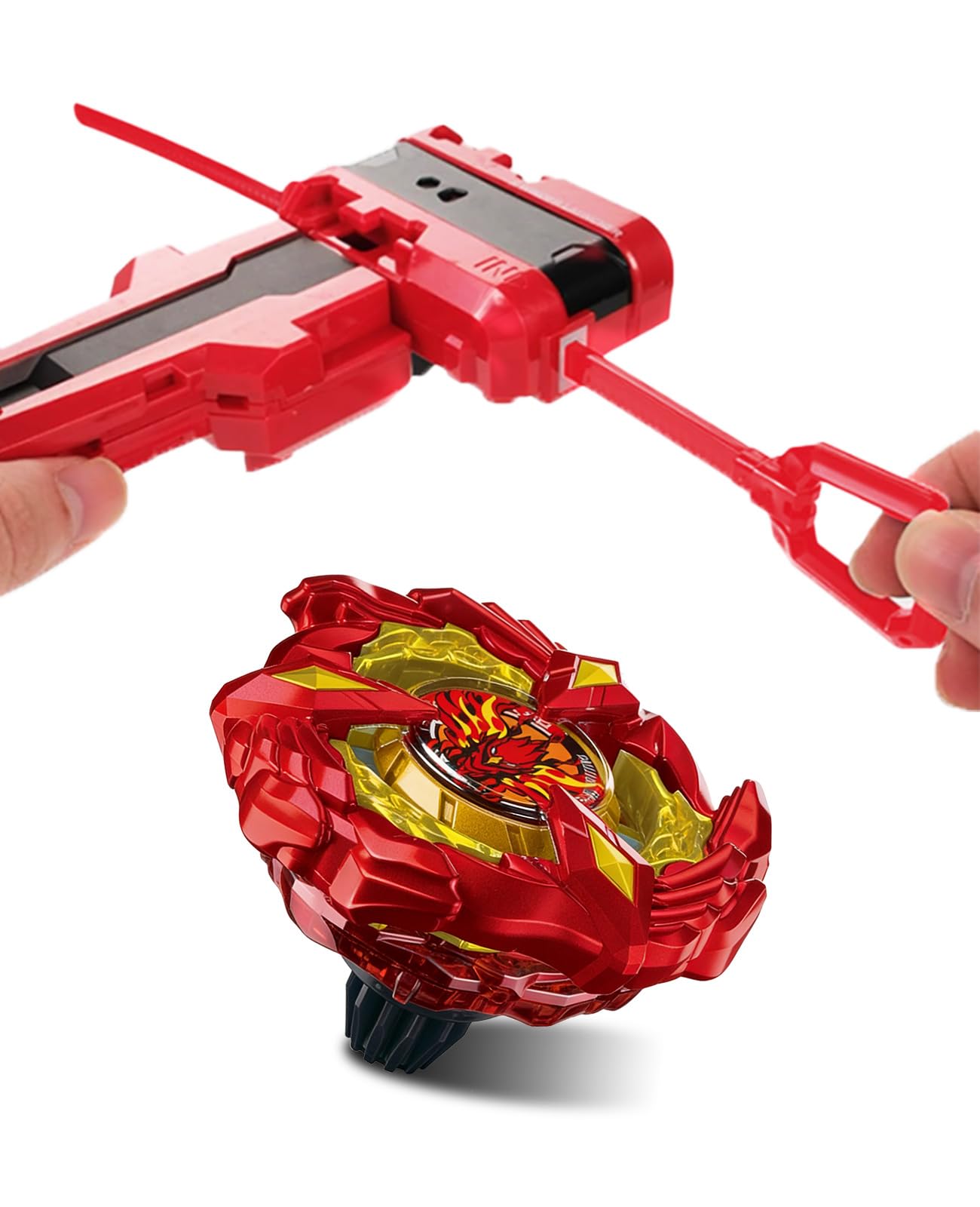 Desamvap X-23 Spinning Tops with Winder Launcher and Grip Set with Attack Type Right-Spinning Top Toy, Great Gift for 8 Year Old Boys and Girls