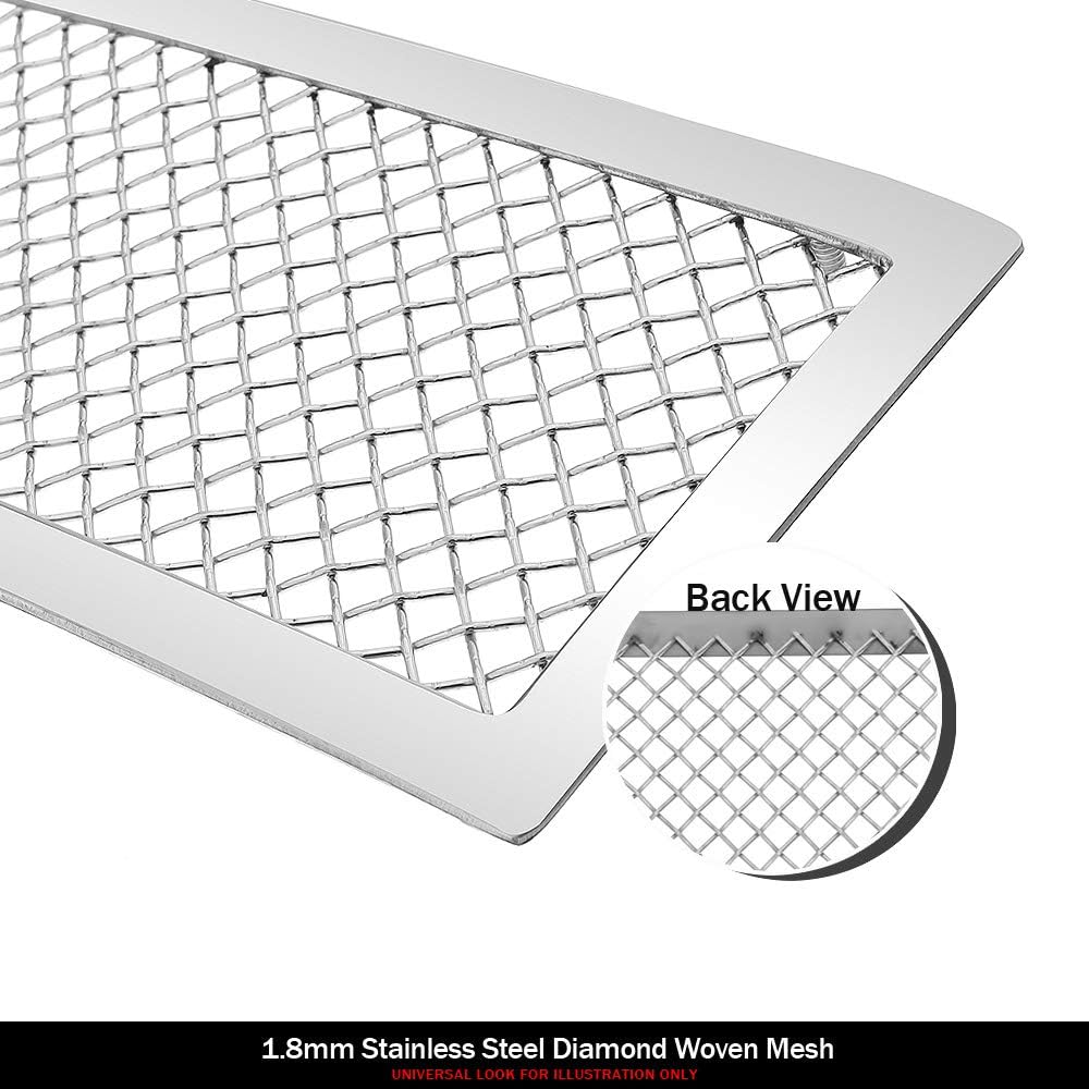 APS Compatible with 1991-1996 Chevy Caprice Stainless Steel Mesh Grille Grill Insert C76003T