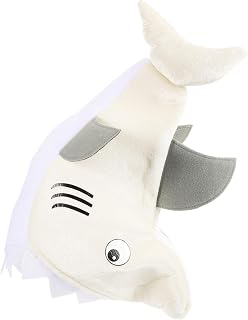 Abaodam 3pcs animal hat plush shark hat cartoon shark hat cosplay outfits cosplay costume plush hat costume accessories photo prop for carnival Shark Hood cute mask party supplies headgear
