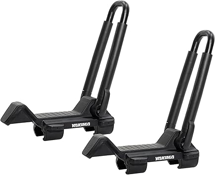Yakima JayLow J-Cradle Rooftop Kayak Mount for 1 or 2 Kayaks Car Roof Rack Carrier for Round, Square, Factory or Aerodynamic Crossbars, Holds 1 Boat Up to 100lbs or 2 Boats Up to 130lbs Total